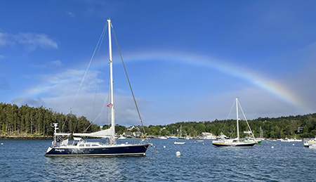 Makara at anchor